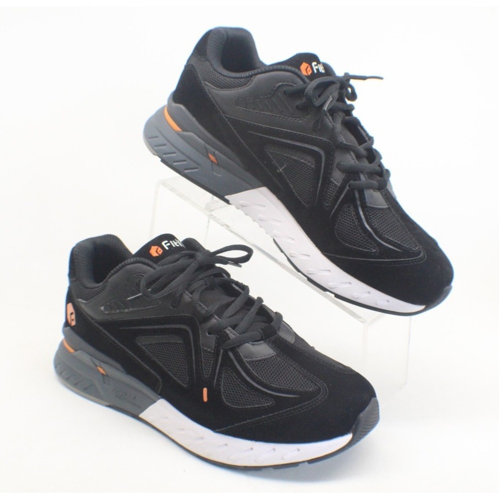 FitVille Rebound Core Walking Shoes Arch Support Men's 10EW Sneakers Black